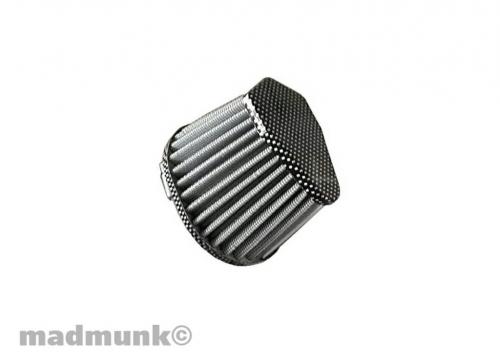 AIR FILTER OVAL 35MM CARBON LOOK