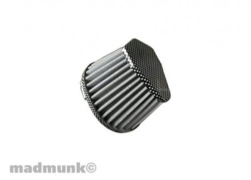 AIR FILTER OVAL 46MM CARBON LOOK