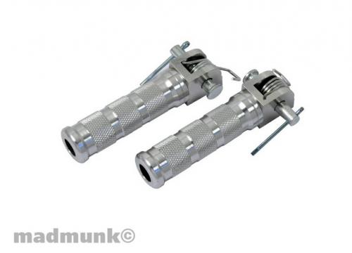 DX MUNK LARGE ALLOY FOOT PEGS WITH FITTINGS