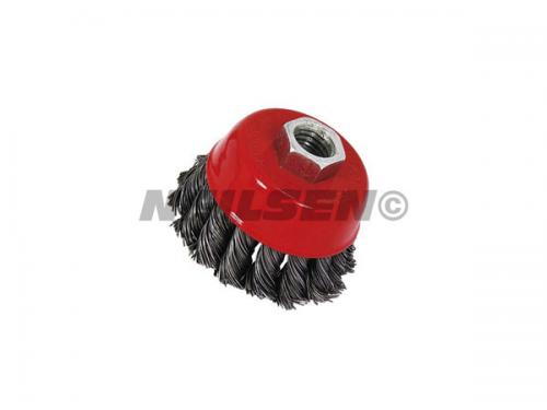 WIRE CUP BRUSH TWIST KNOT 85MM