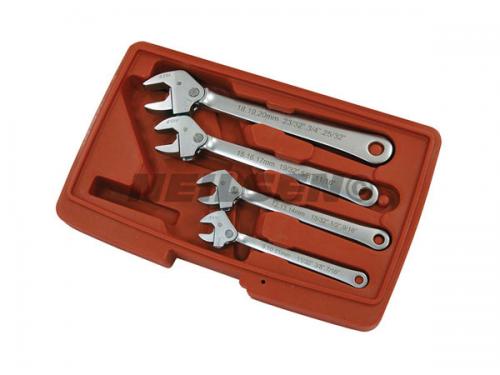4PC CLAMP RATCHET WRENCH SET