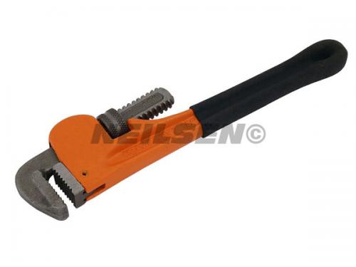 PIPE WRENCH 10IN. WITH PVC DIPPED HANDLE