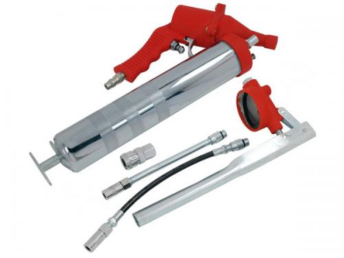 AIR GREASE GUN - WITH 4 PIECE ACCESSORIES