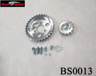 DX 7MM OFF SET FRONT AND REAR SPROCKETS 15/38TH