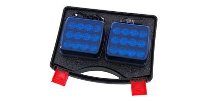 MAGNETIC RECHARGEABLE WARNING LIGHT -BLUE