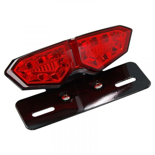 LED REAR LIGHT WITH RED LENS AND E MARK