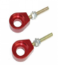 Pit Bike Chain Adjusters 12mm RED