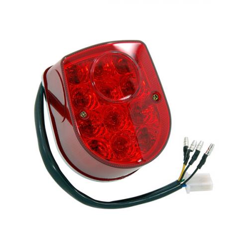 red rear led light with built n turning lights