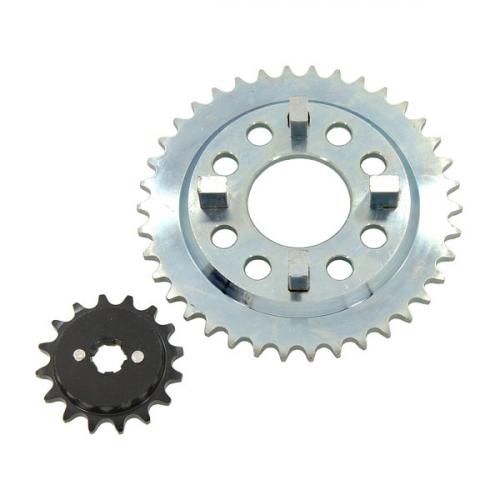 FRONT AND REAR DX OFFSET SPROCKETS 4 PINS