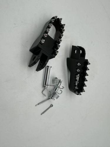 DX AND MUNK CNC Aluminum alloy foot set with nails BLACK