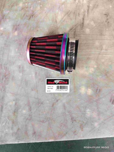 42MM AIR FILTER IN RED CHECK METAL