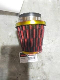45MM AIR FILTER IN RED CHECK METAL