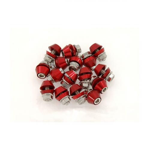 MUNK CNC RED RIM BOLTS PACK OF 16