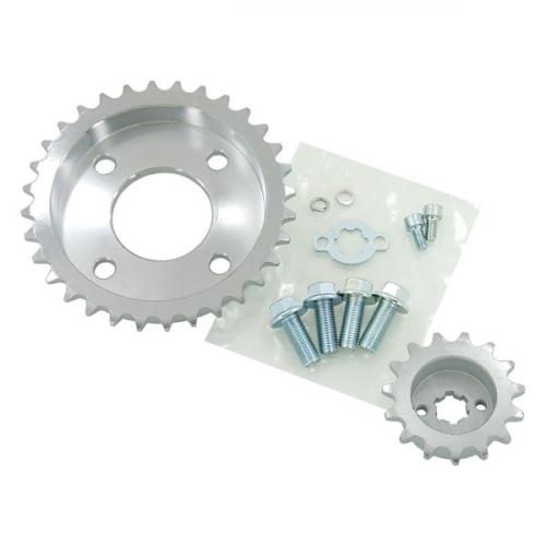 DX 7MM OFF SET FRONT AND REAR SPROCKETS 15/32TH