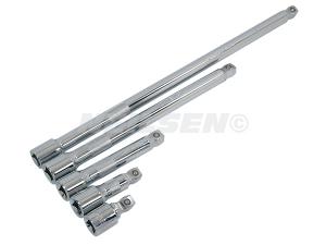 EXTENSION BARS - 5PC SET 1/2IN. WOBBLE END CRV