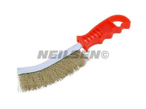 HAND WIRE BRUSH WITH PLASTIC HANDLE