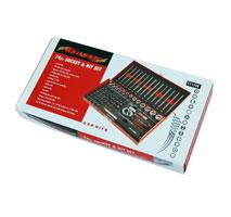 SOCKET AND BIT SET - 74PC 1/4IN.D