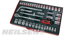 SOCKET SET - 41PC 1/2IN.DR WITH