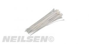 CABLE (ZIP) TIES WHITE 4.8X200MM  30PCS