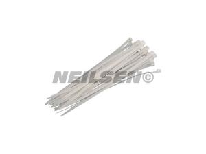 CABLE (ZIP) TIES WHITE 4.8X200MM  30PCS