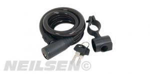 CABLE LOCK 12MM X 1.2M  H/D WITH PVC SLEEVE