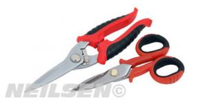 2PCS ELECTRICIAN AND CABLE SCISSORS