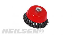 WIRE CUP BRUSH TWIST KNOT 100MM