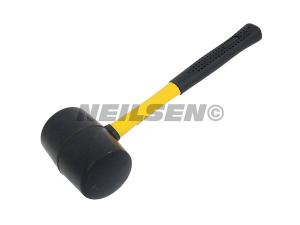 RUBBER MALLET - 32 OZ WITH FIBREGLASS HANDLE