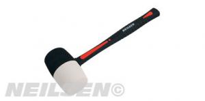 RUBBER MALLET  32OZ WITH WHITE & BLACK FACE