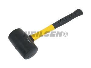 RUBBER MALLET -24 OZ WITH FIBREGLASS HANDLE