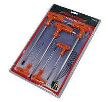HEX KEY SET - 6 PIECE T-HANDLE WITH BALLPOINT