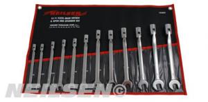 12PCS FLEXI SOCKET AND OPEN END WRENCH SET