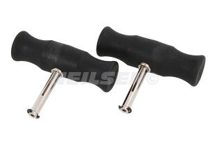 2 HANDLES FOR WINDSCREEN CUTTING WIRE