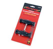 2 HANDLES FOR WINDSCREEN CUTTING WIRE