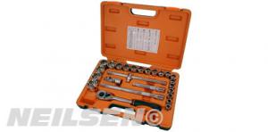 SOCKET SET  - 25PC 1/2IN.DR WITH MULTI-FIT SOCKETS