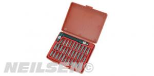 33 PC SECURITY BITS KIT WITH DRIVER HANDLE IN PLASTIC BOX