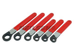 RATCHETING PIPE WRENCH SET - 6PC