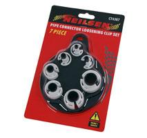 7-PIECE PIPE CONNECTOR LOOSENING CLIP SET
