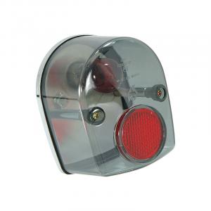 DX COMPLETE REAR LIGHT SMOKED LEN RED BULB WITH E MARK