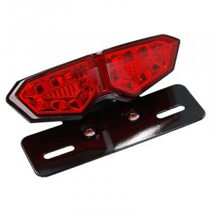 LED REAR LIGHT WITH RED LENS AND E MARK