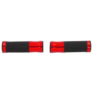 HANDLE BAR GRIPS WITH RED ENDS