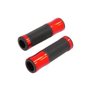 HANDLE BAR GRIPS WITH RED ENDS