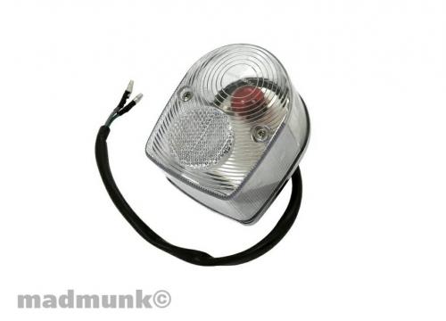 CHROME BACKING REAR LIGHT CLEAR