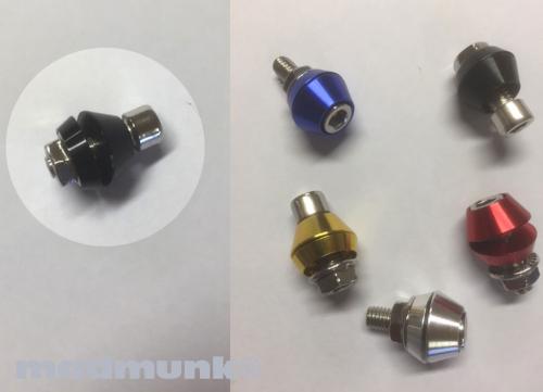CNC BLACK MUNK RIM BOLT PACK OF 16