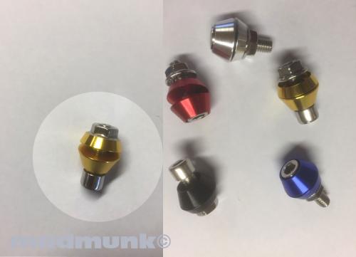 CNC GOLD MUNK RIM BOLT PACK OF 16