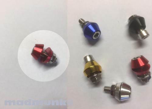 MUNK CNC RED RIM BOLTS PACK OF 16