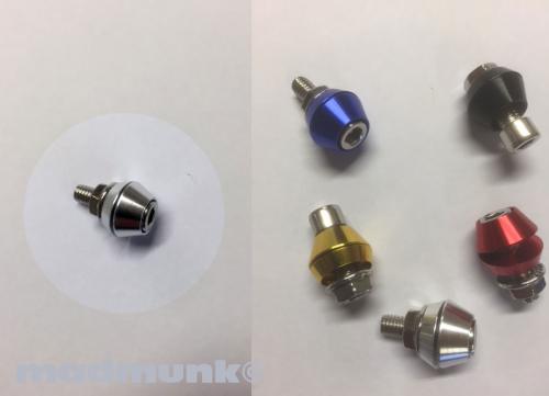 CNC SILVER MUNK RIM BOLT PACK OF 16