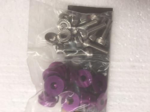 CNC PURPLE MUNK RIM BOLT PACK OF 16