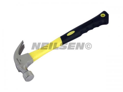 CLAW HAMMER 16OZ -  FIBREGLASS / POLISHED HEAD