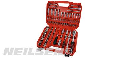 SOCKET SET - 94 PIECE  1/4   1/2 INCH DRIVE   ACCESSORIES